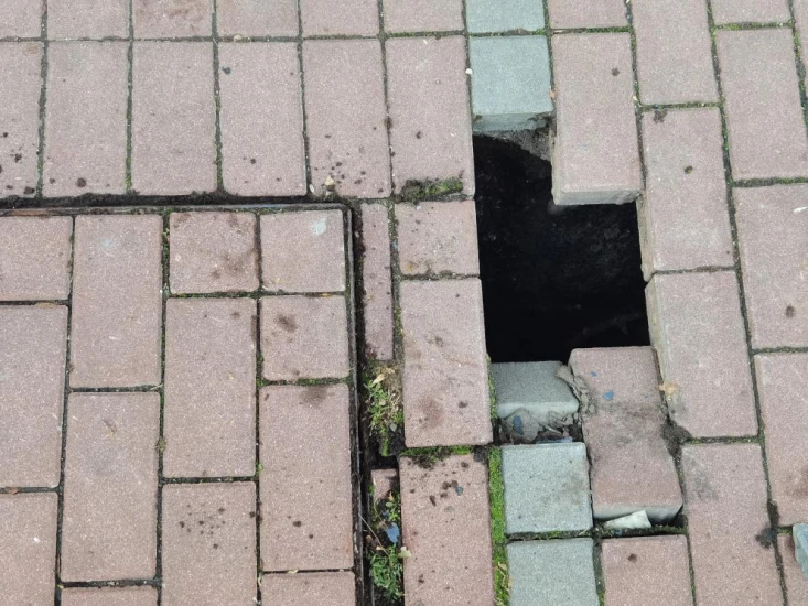 Опасна дупка в тротоара в центъра на София нанесе травми на д-р Мирослав Ненков (СНИМКИ)