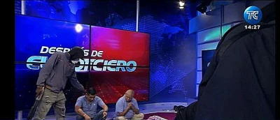 Телевизионно студио в Еквадор атакувано от въоръжени, заложници взети